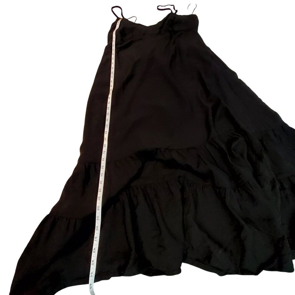 A New Day Black Sleeveless Maxi Dress XXL Rayon/Nylon Lightweight Flowy Design - Picture 9 of 12